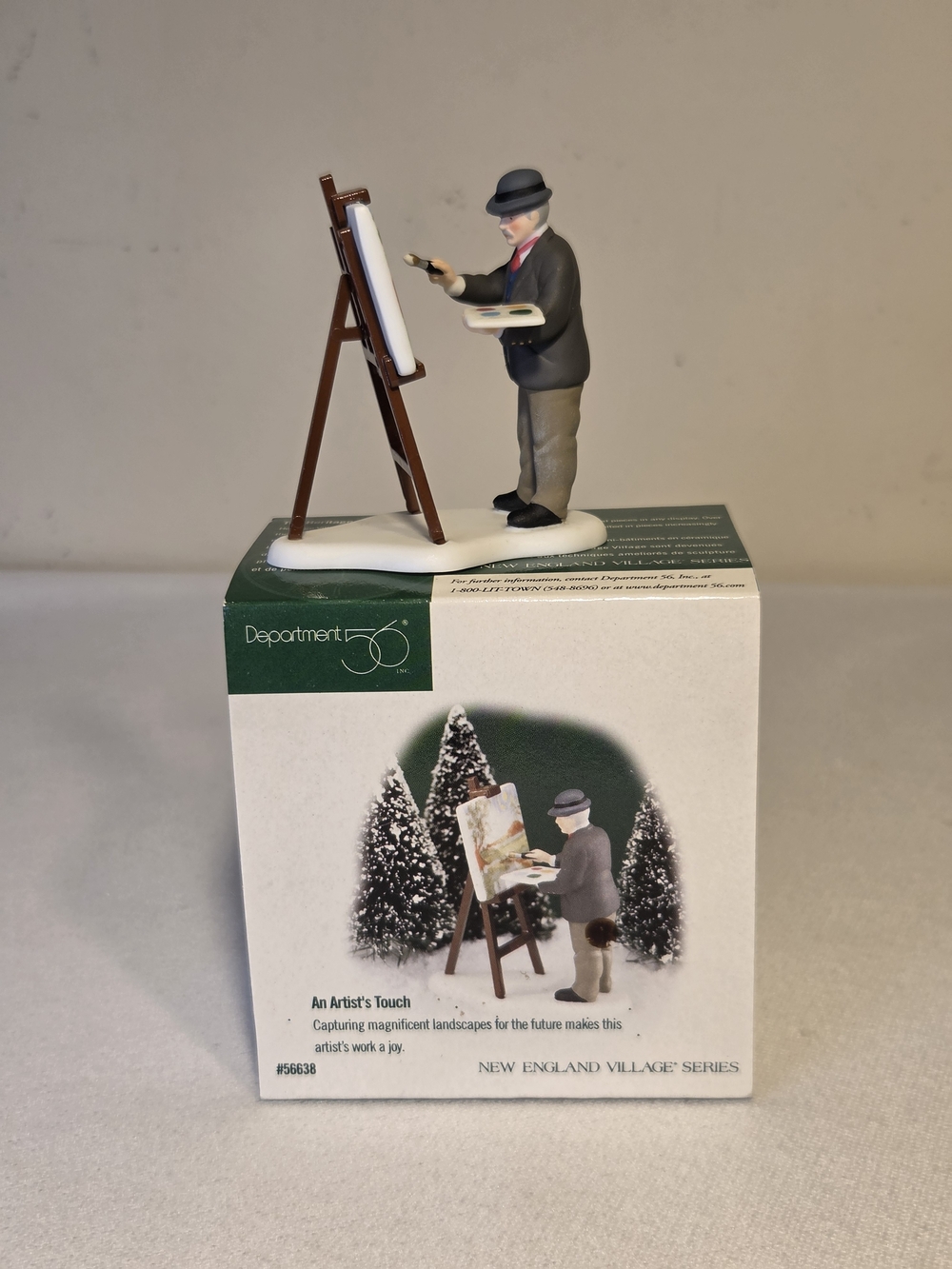 Department 56 Artist Painter Figurine in Gray, Brown and Black